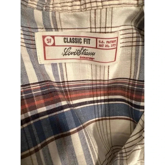 2/40$ Levi Strauss Signature Vintage Fit button down short sleeve - Picture 3 of 4